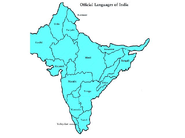 Languages India blue