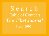 Search! the Table of Contents of
The Tibet Journal from 1995